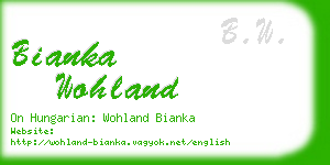 bianka wohland business card